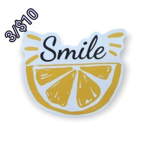 ✨3/$10✨Lemon Smile Sticker